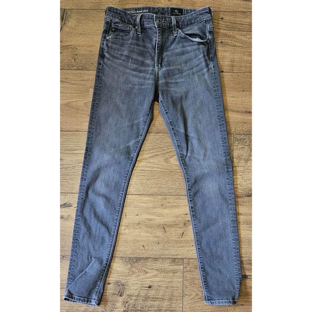 AG Adriano Goldschmied Jeans Women's Size 24R Black Farrah Skinny Ankle 25x26.5
